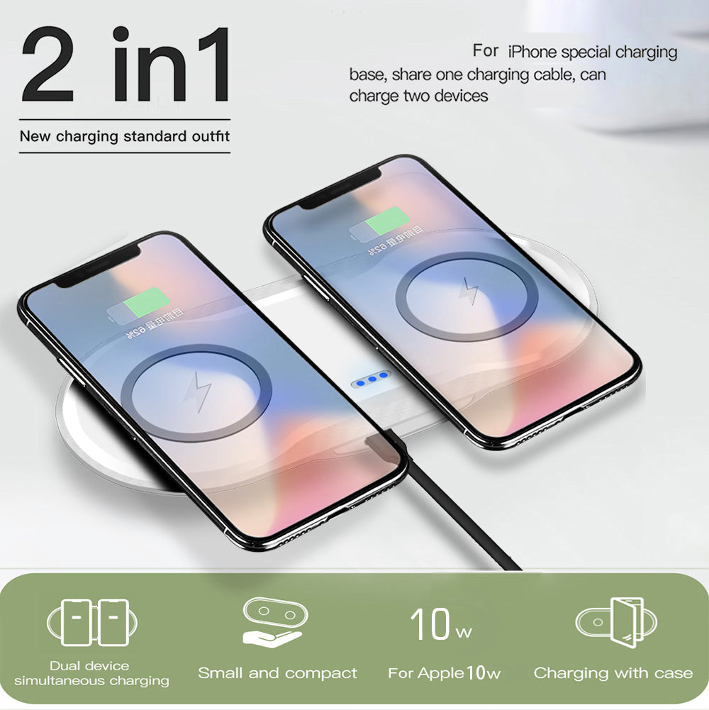 Wireless Charger Dual Mobile Phone